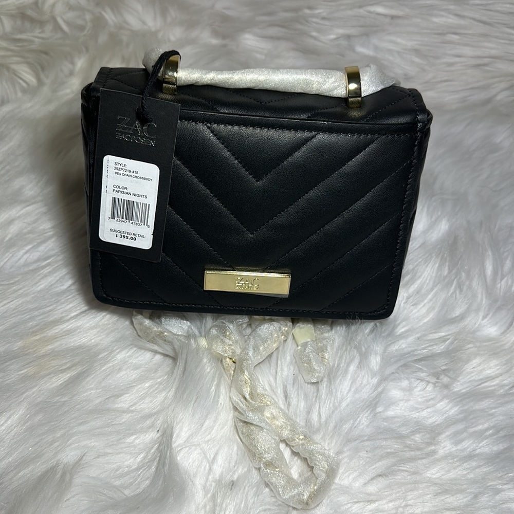 ZAC Zac Posen™ Soft Earthette Mini Chain Shoulder - Pearl Lady. NWT - Picture 6 of 11